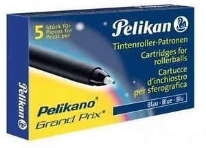 Pelikan NABOJE DO PIÓR KULKOWYCH GP NIEBIESKIE 5szt - Naboje i atramenty - miniaturka - grafika 3