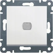 Wyłączniki światła i elektryczne - Hager lumina2 Ściemniacz przyciskowy 60-300W - miniaturka - grafika 1