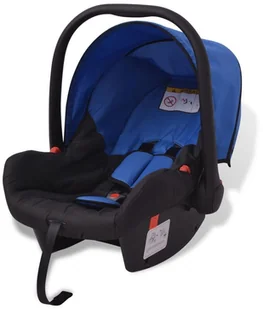 vidaXL Wózek wielofunkcyjny 3w1 aluminium niebieski i czarny - Wózki dziecięce - miniaturka - grafika 11