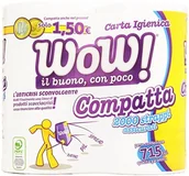 Papier toaletowy - wow WOW. Papier toaletowy, 2-warste  2 opakowań z 4 Kółkami rolki [8] - miniaturka - grafika 1