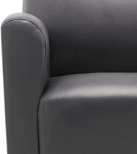 vidaXL Krzesło szare, sztuczna skóra - Fotele - miniaturka - grafika 7