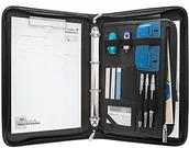 Teczki i skoroszyty - Wedo 585001 konferencyjny piórnik (z 4-pierścieniowym mechanizmem do formatów A4)., czarny A4 0585001 - miniaturka - grafika 1