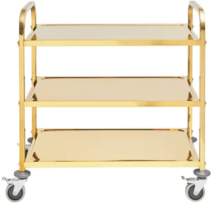 Royal Catering Wózek kelnerski - 3 półki - royal_catering - do 240 kg - półki: 89,5 x 49,5 cm 10012424 RCSW 3.1G - Wózki na żywność - miniaturka - grafika 11