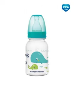 Canpol babies Canpol Butelka 120ml LOVE&SEA : Kolor - Różowy | PONAD 10 TYŚ PRODUKTÓW W ATRAKCYJNYCH CENACH | SZYBKA  59/300 - Butelki dla niemowląt - miniaturka - grafika 3
