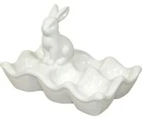 Pigmejka Podstawka na jajka z zajączkiem PIGMEJKA, biała, 13,5x20x12 cm - Wielkanoc - miniaturka - grafika 3