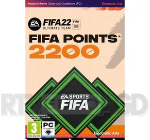 ELECTRONIC ARTS FIFA 22 Points 2200 Gra PC - Kody i doładowania cyfrowe - miniaturka - grafika 4