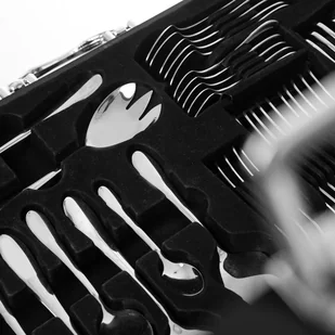 Orion Zestaw komplet sztućców PROFISIMO 39 el. łyżka widelec nóż sztućce do sałatek ciasta 143692 - Zestawy sztućców - miniaturka - grafika 6