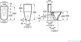 Roca Gap Round A3420N8000 - Miski WC - miniaturka - grafika 2