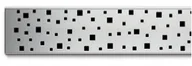 Odpływy liniowe - Odpływ liniowy przyścienny 650 S3 Square mat - miniaturka - grafika 1
