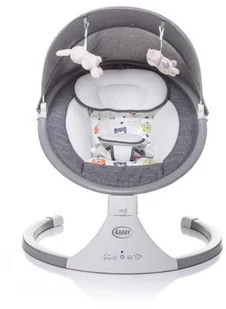 4Baby Huśtawka Rock n Relax Grey SAT3631 - Leżaczki i huśtawki - miniaturka - grafika 3