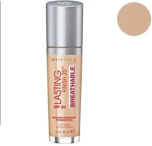 Rimmel Lasting Finish Breathable Foundation - 101 Classic Ivory - Pudry do twarzy - miniaturka - grafika 3
