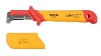 Yato IZOL.NÓŻ DEMONTAŻ DLA ELE 38X155MM VDE YT-21211 YT-21211 - Nożyce i noże - miniaturka - grafika 7