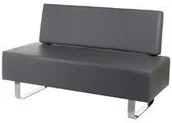 Meble kosmetyczne - Beauty System Kanapa do poczekalni Messina BD-6713 szara BD-6713/GREY - miniaturka - grafika 1