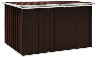 vidaXL Skrzynia ogrodowa do przechowywania, brązowa, 149x99x93 cm vidaXL - Skrzynie ogrodowe - miniaturka - grafika 4
