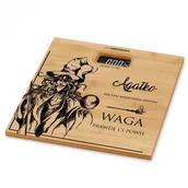 Wagi łazienkowe - Murrano Waga bambusowa łazienkowa z nadrukiem dla niej WAG2-037 - miniaturka - grafika 1