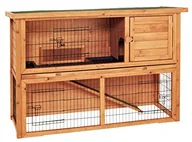 Klatki dla gryzoni - Dehner Hoppel gryzoni z wybiegiem wolnym, ok. 136 x 50 x 85 cm, drewno, kolor naturalny - miniaturka - grafika 1