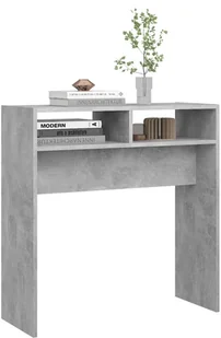 vidaXL vidaXL Stolik konsolowy szarość betonu 78x30x80 cm płyta wiórowa 808300 - Konsole i sekretarzyki - miniaturka - grafika 5