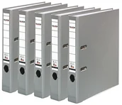 Segregatory - Falken segregator z polipropylenu, DIN A4, kolorowe, szary 15047960 - miniaturka - grafika 1