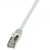 Kable miedziane - LogiLink Patchcord CP1102S CAT5e F/UTP 15m, szary CP1102S - miniaturka - grafika 1