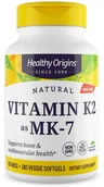 Witaminy i minerały dla sportowców - HEALTHY ORIGINS HEALTHY ORIGINS Natural Vitamin K2 As Mk-7 180vegcaps - miniaturka - grafika 1