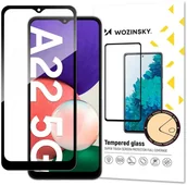 Szkła hartowane na telefon - Wozinsky super wytrzymałe szkło hartowane Full Glue na cały ekran z ramką Case Friendly Samsung Galaxy A22 5G czarny hurtel-72397-0 - miniaturka - grafika 1