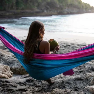 Ticket to The Moon Hamak King Size Hammock - aqua / pink TMK1521 - Hamaki - miniaturka - grafika 3