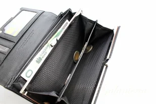 Jennifer Jones Portfel Damski Skórzany Lakierowany Długi Max Z Klamrą 5289 - Portfele - miniaturka - grafika 5