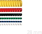 Grzbiety do bindownic - Opus Grzbiety do bindowania 28mm czerwone plastikowe 50szt. GRP.137 - miniaturka - grafika 1