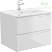 Szafki łazienkowe - Oltens Oltens Vernal szafka 60 cm podumywalkowa wisząca biały połysk 60002000 - miniaturka - grafika 1