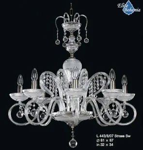 Elita bohemia Żyrandol kryształowy 8-ramienny - Bohemia L 101/8/07 - Lampy sufitowe - miniaturka - grafika 17