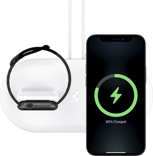 Spigen MAGFIT DUO APPLE MAGSAFE & APPLE WATCH CHARGER STAND WHITE fd-18517-0 - Ładowarki do telefonów - miniaturka - grafika 3