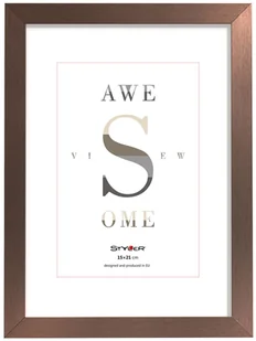 FF Ramka zdjęcia Sanremo 15 x 21 cm miedziana RA-14338 - Ramki na zdjęcia - miniaturka - grafika 2