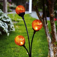 Lampy ogrodowe - Best Season Trieste - ozdobna lampka solarna z trzema kulami - miniaturka - grafika 1
