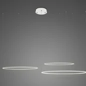 Lampy sufitowe - Altavola Design Lampa wisząca Nowoczesna lampa wisząca ledowa biała Altavola Ledowe okręgi okręgi LED LA075/CO3_80_in_3k_white_dimm LA075/CO3_80_in_3k_white_dimm - miniaturka - grafika 1