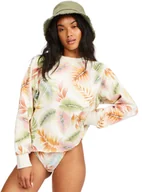 Bluzy damskie - Billabong bluza damska CUT OFF CREW White/Multi - miniaturka - grafika 1