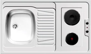 Pyramis MK 100x60 komora LEWA (szafka + zlewozmywak + płyta grzejna + chłodziarka) - Zestawy zintegrowane AGD - miniaturka - grafika 2