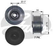 Inne akcesoria audio-wideo - Gates oap7119 generator kołowrotek z wolnym biegiem OAP7119 - miniaturka - grafika 1