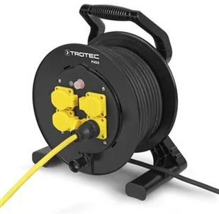 BEN TROTEC Bęben kablowy PVD3 / przewód 40 m czarny - Przedłużacze i rozgałęźniki - miniaturka - grafika 4