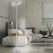 Lampy stojące - Paul Neuhaus Lampa podłogowa Martin srebrna 680-55 - miniaturka - grafika 1