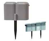 Ogrodzenia - Prosperplast Palisada Snail IPSP-405U Szary - miniaturka - grafika 1