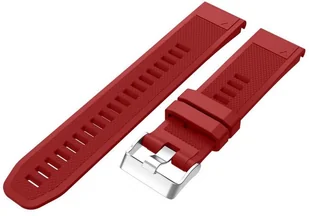 Alogy Gumowy pasek karbon do Garmin Fenix 5/5 Plus/6/6 pro czerwony 6823X2 - Akcesoria do smartwatchy - miniaturka - grafika 5