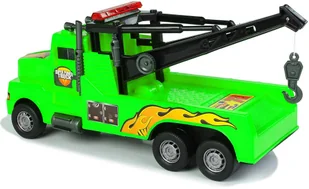 Import LEANToys Auto Ciężarówka Holownik Pomoc Drogowa 1:10 Lina Zielona LT-9850-0 - Samochody i pojazdy dla dzieci - miniaturka - grafika 4