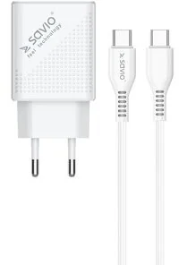 SAVIO Ładowarka sieciowa LA-05 Quick Charge 3.0 18W Biały - Ładowarki do telefonów - miniaturka - grafika 2