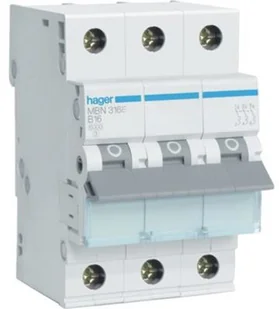 Hager Polo Wyłącznik nadmiarowoprądowy 3/16A B 6KA MBN316E - Bezpieczniki elektryczne - miniaturka - grafika 4