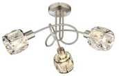 Lampy sufitowe - Globo Lighting Oświetlenie Kris Lampa Sufitowa Nikiel matowy, 3-punktowe 54356-3 - miniaturka - grafika 1