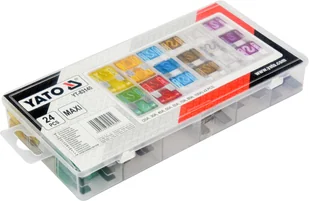 Grene Yato ZESTAW BEZPIECZNIKÓW MAXI 24 SZTUKI YT-83140 - Bezpieczniki elektryczne - miniaturka - grafika 2