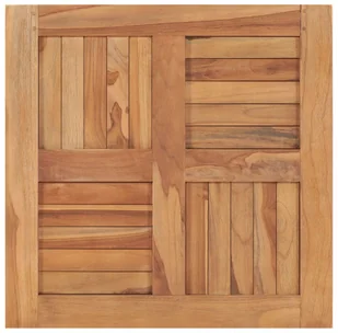 vidaXL Blat stołu, lite drewno tekowe, 60x60x2,5 cm vidaXL - Blaty meblowe i parapety okienne - miniaturka - grafika 4