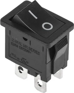 Złącze Przełącznik Kołyskowy Czarny 8A 0-1 C5N 4PI - Pozostałe akcesoria sieciowe - miniaturka - grafika 2