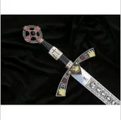 Repliki - broń - WSPANIAŁY MIECZ ZAKONU TEMPLARIUSZY 4112 - miniaturka - grafika 1