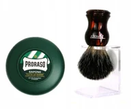 Pędzle do golenia - Pędzel Do Golenia Ze Stojakiem Włosie Borsuk 100% - miniaturka - grafika 1